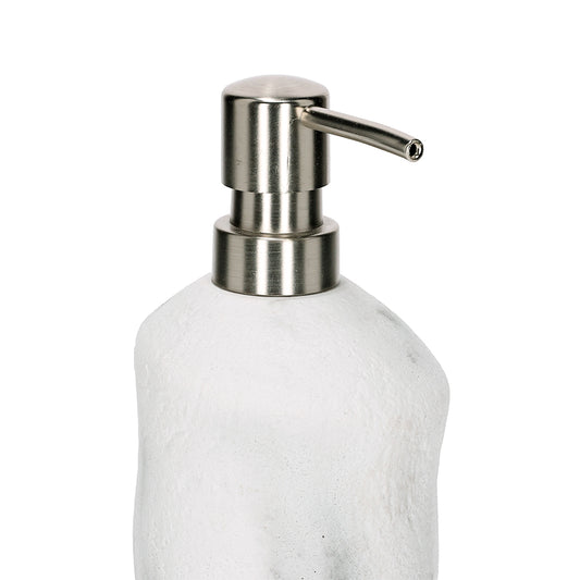 Porta Sabonete Líquido Branco e Preto | Banheiro Moderno