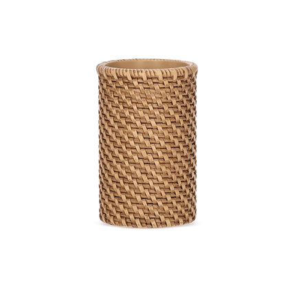 Porta Escova de Dente Marrom Banheiro Coleção Sisal