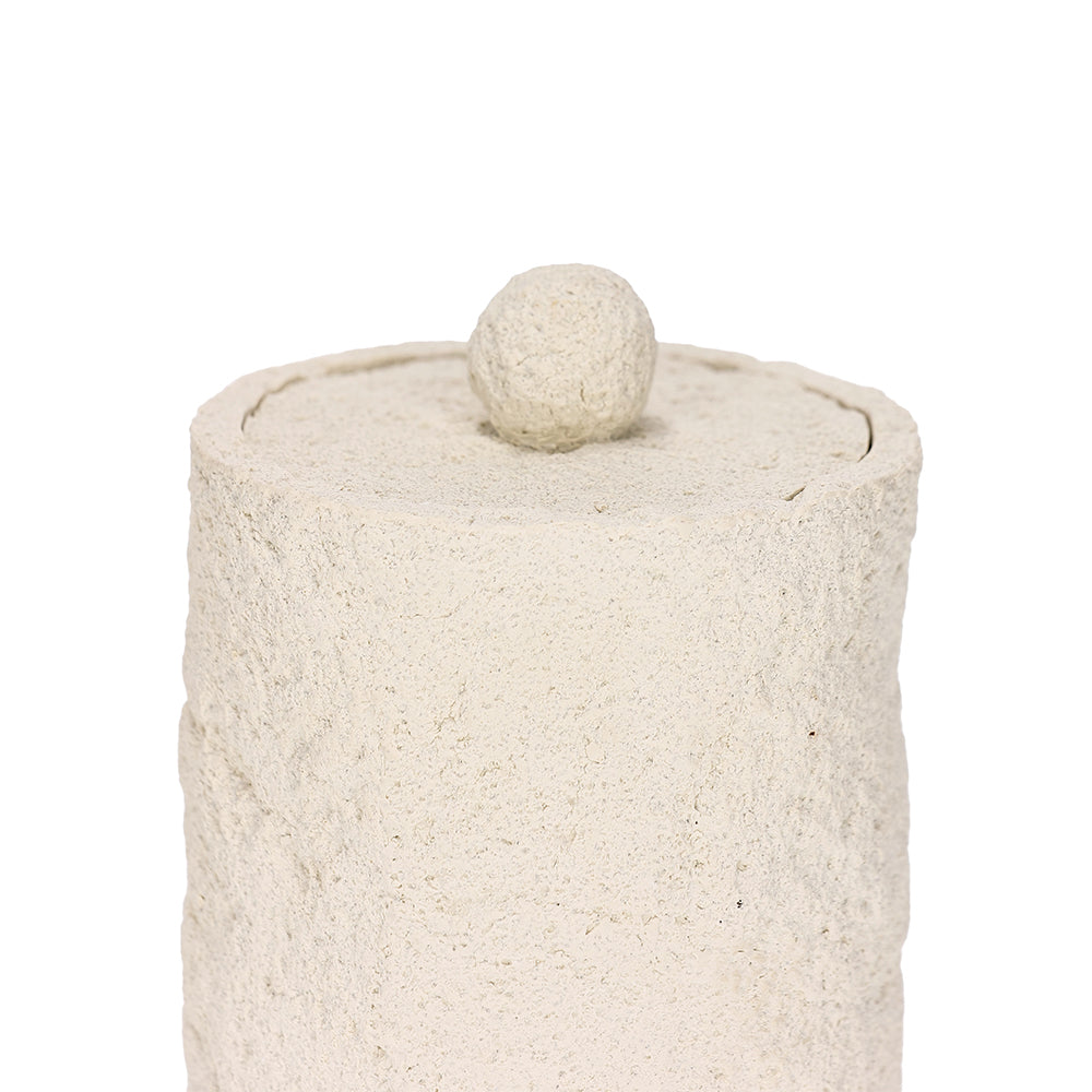 Pote Porta-Objetos Multiuso Branco Rústico