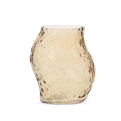 Vaso Decorativo em Vidro Orgânico Marrom M