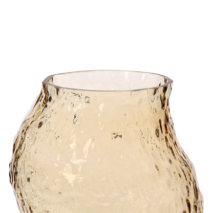 Vaso Decorativo em Vidro Orgânico Marrom M