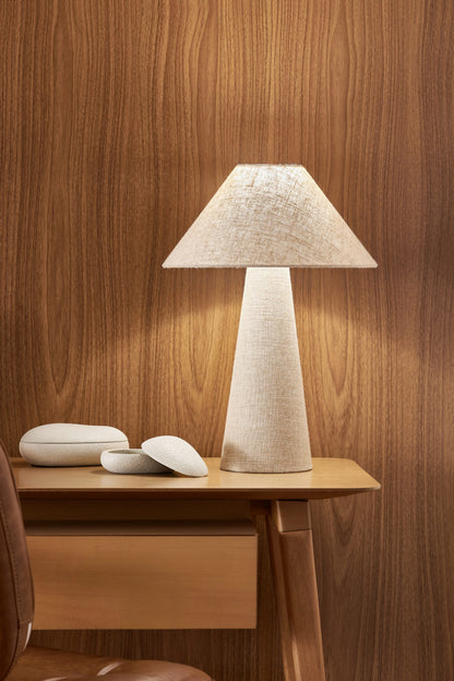 Conjunto 2 Potes Decorativos Cinza Oval Estilo Contemporâneo
