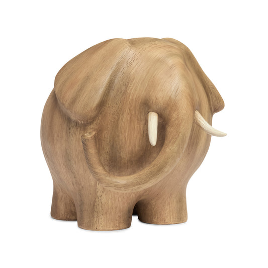 Escultura Decorativa Elefante em Madeira G