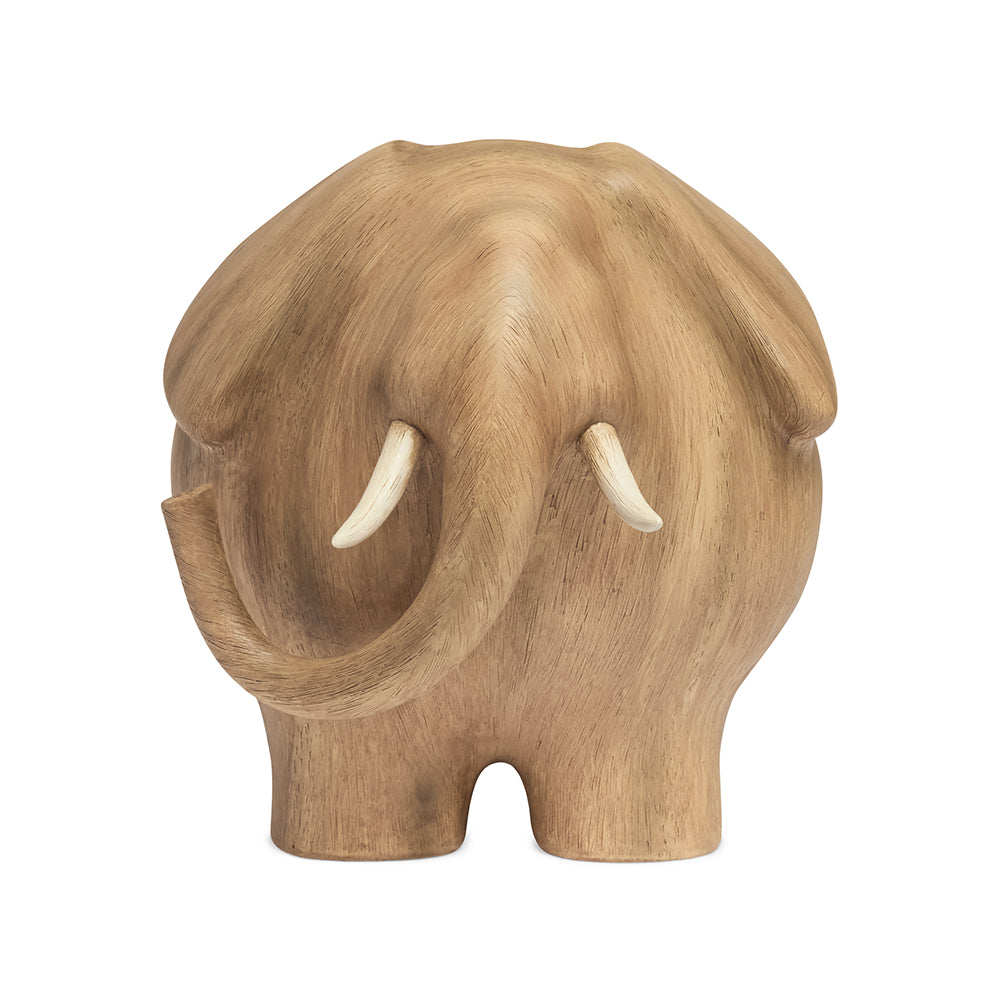Escultura Decorativa Elefante em Madeira G
