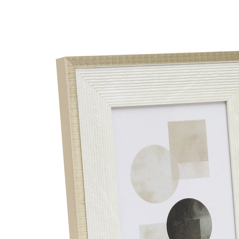 Porta-Retrato Decorativo Off-White Texturizado