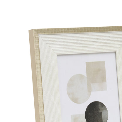 Porta-Retrato Decorativo Off-White Texturizado