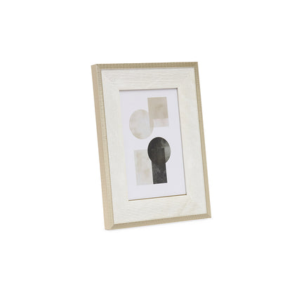 Porta-Retrato Decorativo Off-White Texturizado