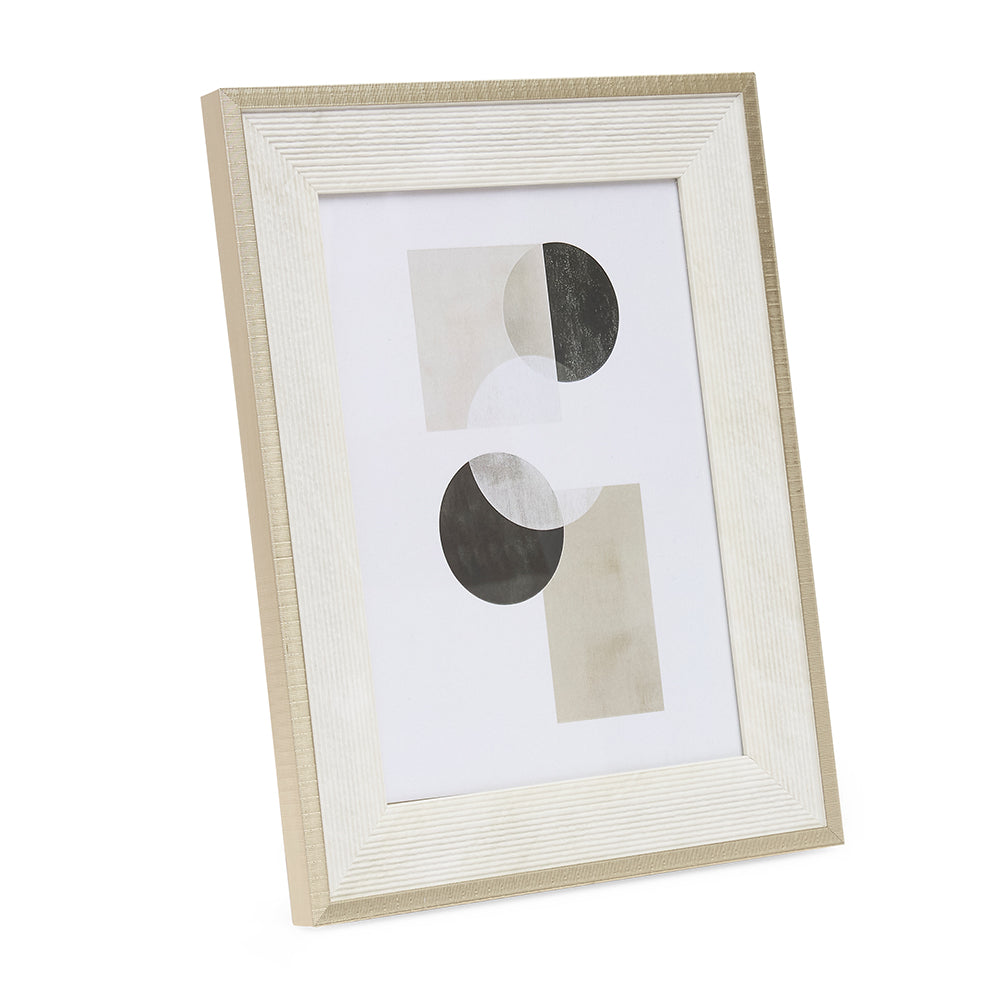 Porta-Retrato Decorativo Off-White Texturizado