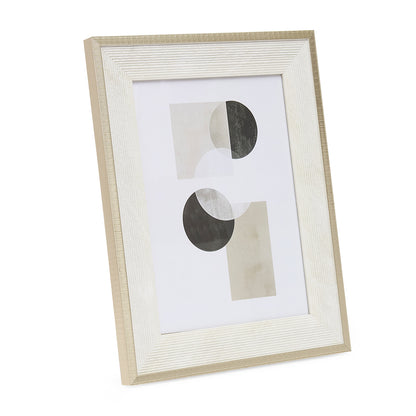 Porta-Retrato Decorativo Off-White Texturizado