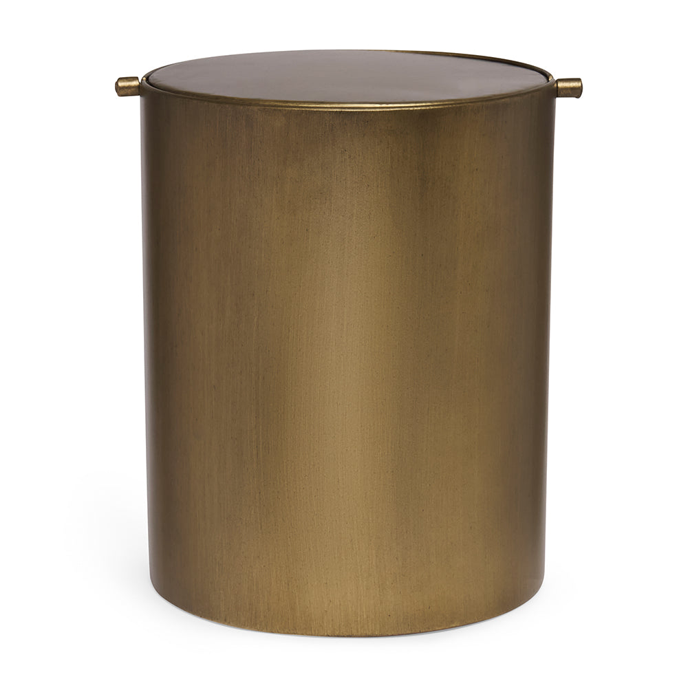 Lixeira em metal 7 Litros - Dourado