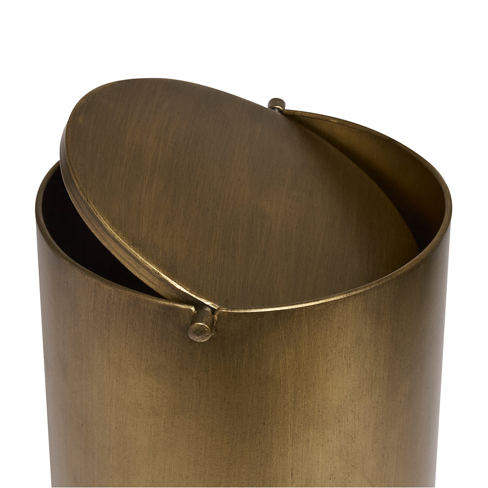 Lixeira em metal 7 Litros - Dourado