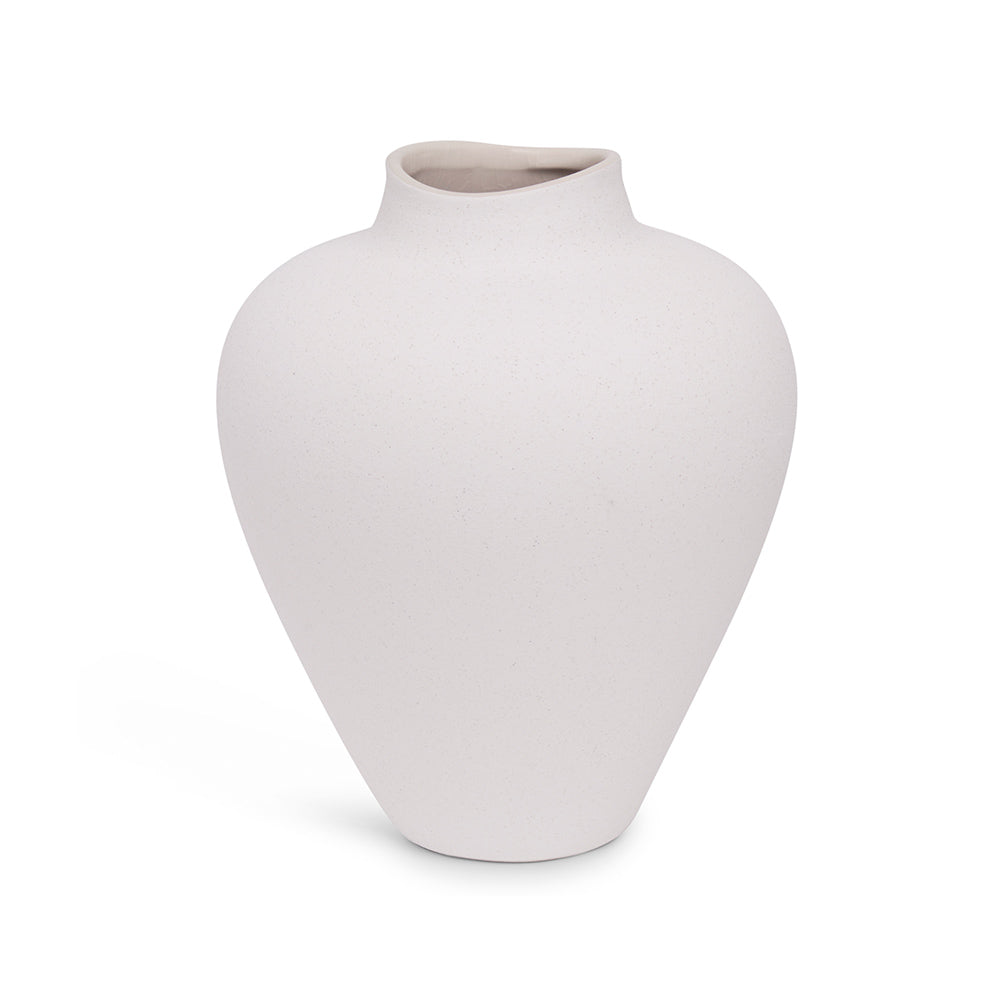 Vaso em Cerâmica Branco para Decoração