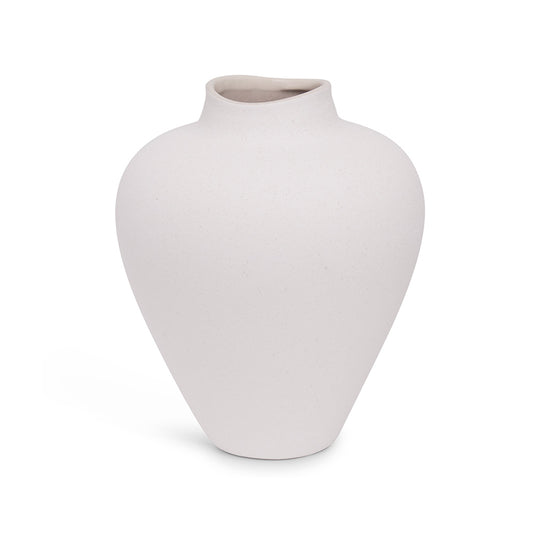 Vaso em Cerâmica Branco para Decoração