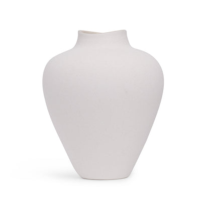 Vaso em Cerâmica Branco para Decoração