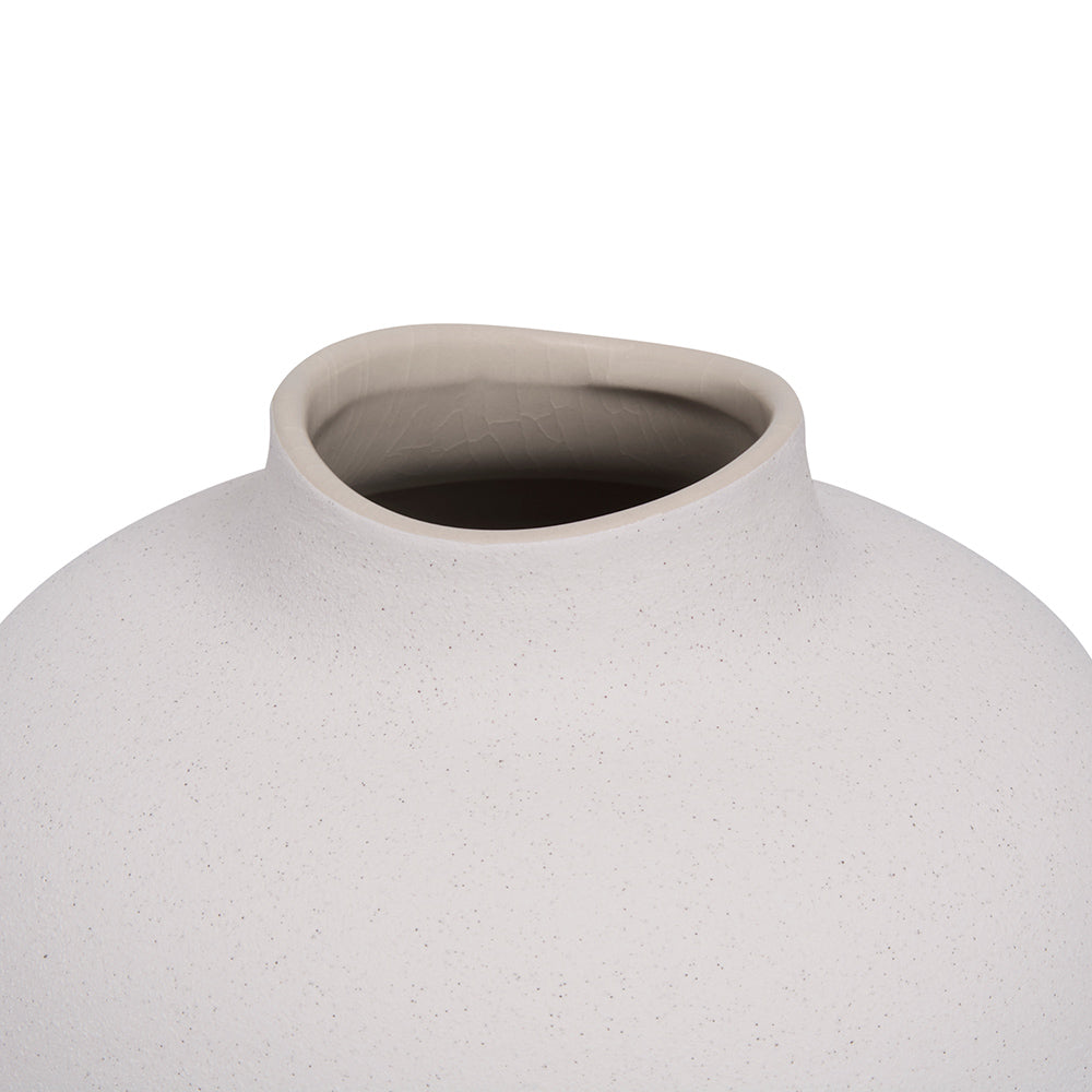 Vaso em Cerâmica Branco para Decoração
