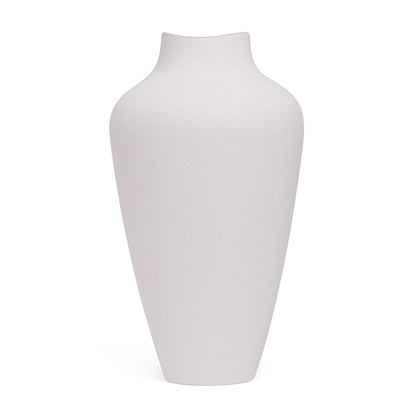 Vaso em Cerâmica Branco Alto 38cm Design