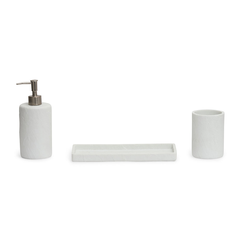Conjunto em polirresina para banheiro