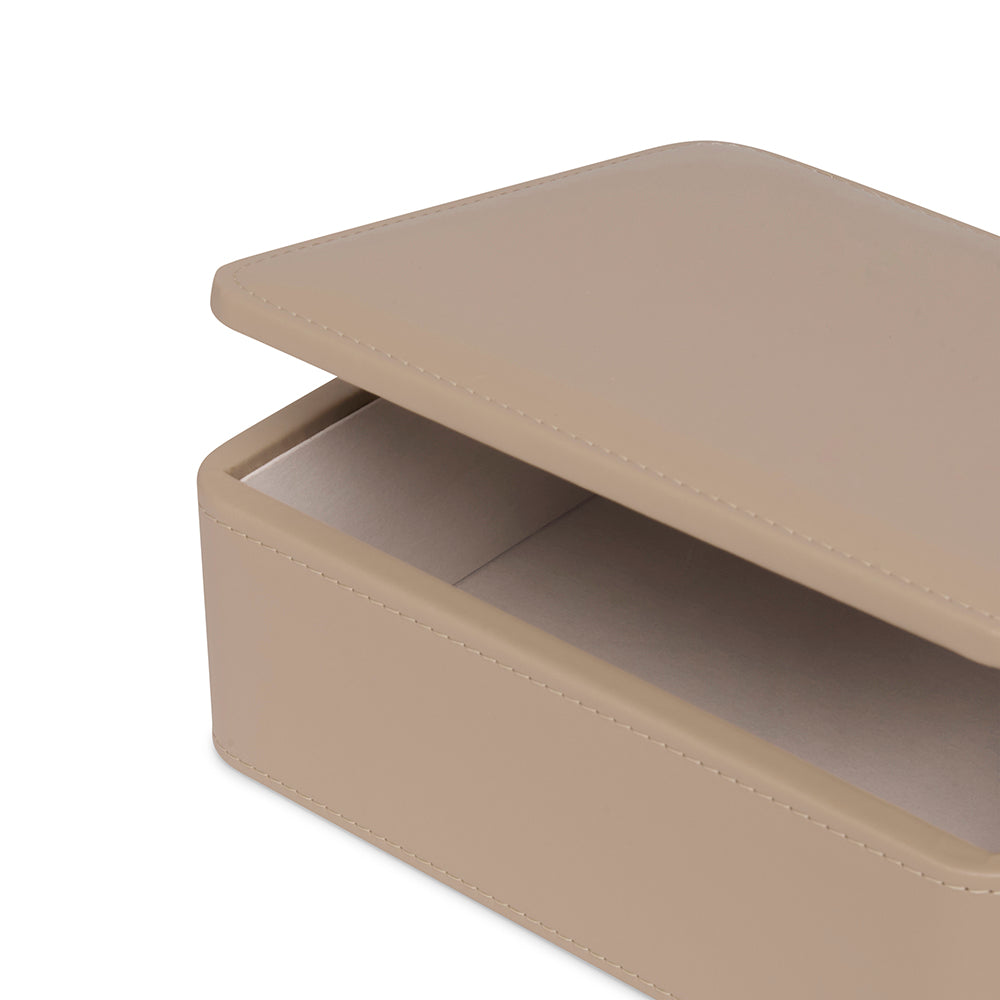Caixa em MDF e PU - BEGE
