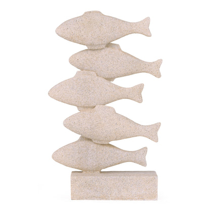 Escultura peixes em polirresina