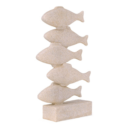 Escultura peixes em polirresina