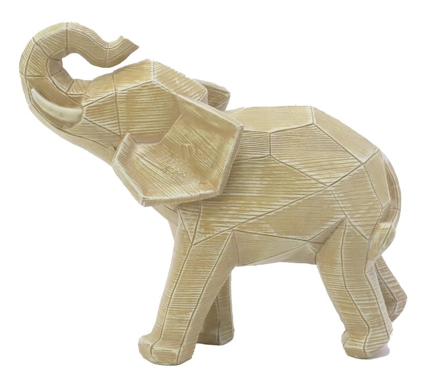 Escultura elefante geométrico