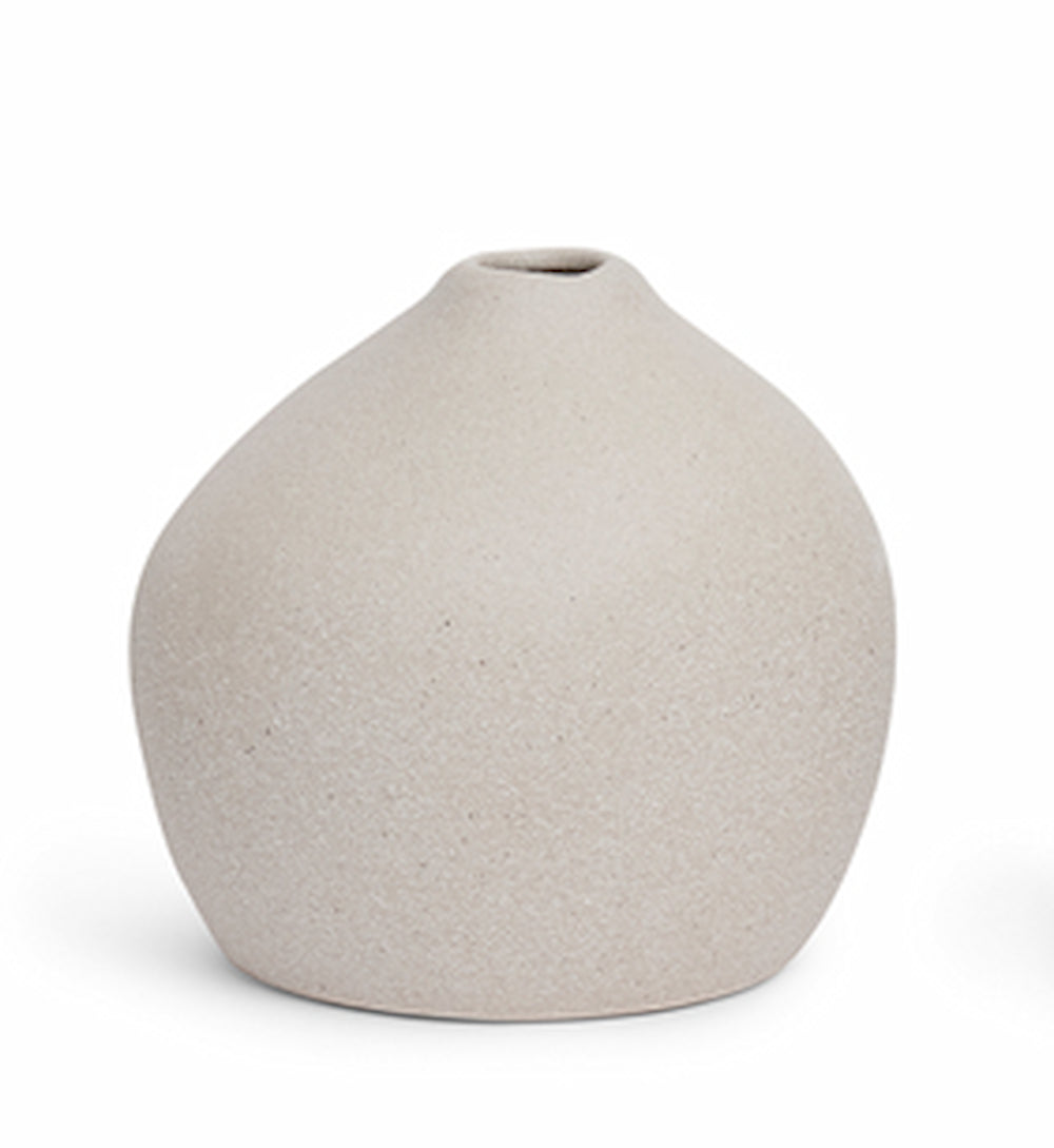 Mini vasos em cerâmica - Areia