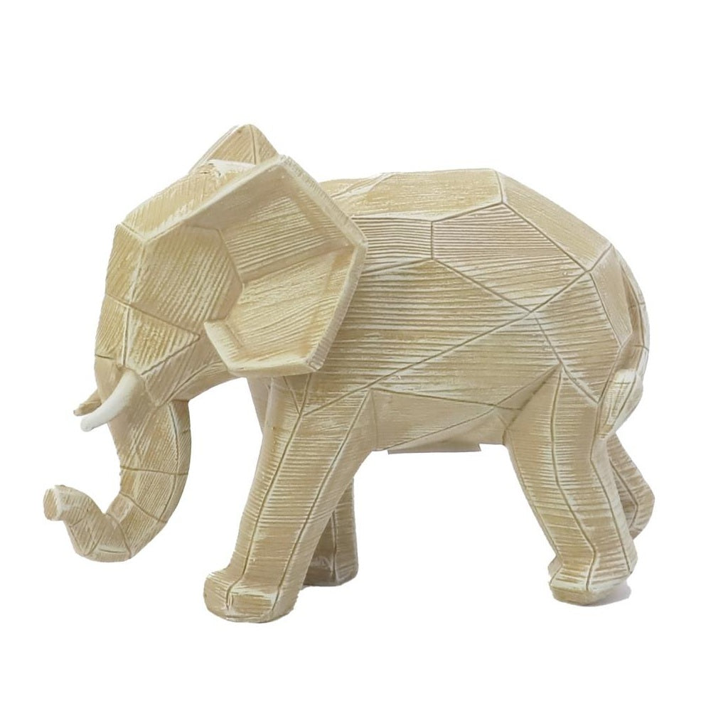 Escultura elefante geométrico