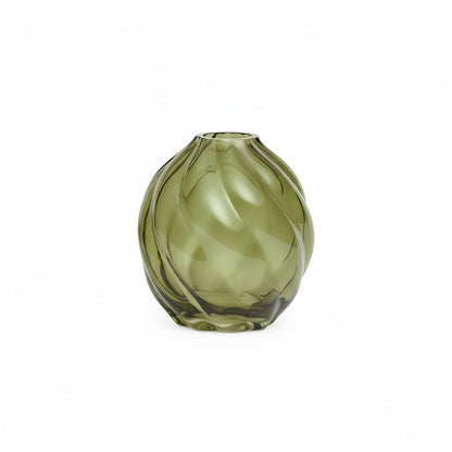 Mini Vasos em Vidro Verde para Arranjos Decorativos
