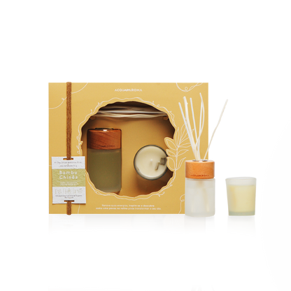 Kit Presente Vela Perfumada + Difusor de Aromas